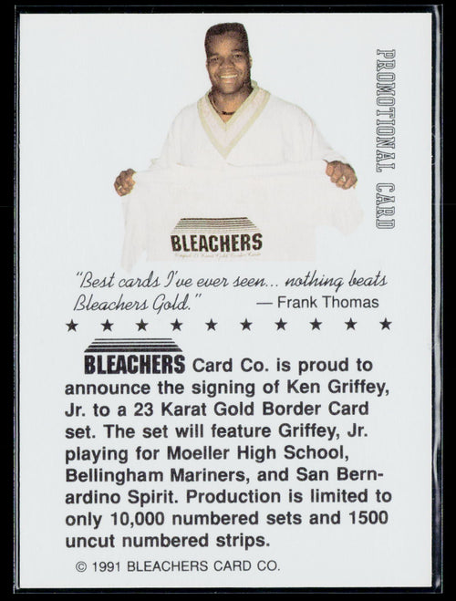 1991 Bleachers Ken Griffey Jr. #Promotional Card