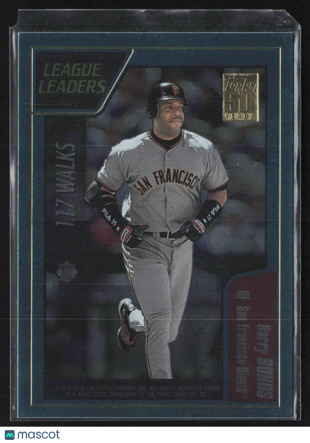 2000 Topps 50 Years Barry Bonds\Jason Giambi #395 League Leaders