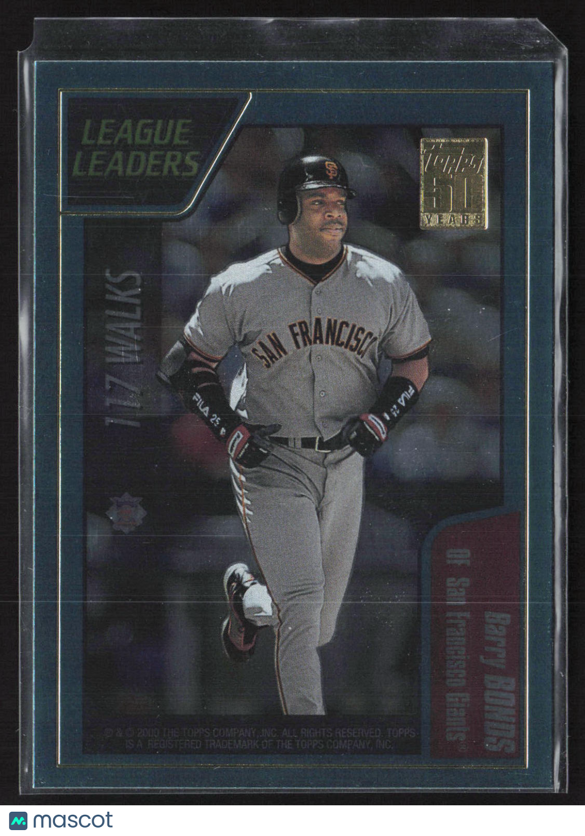 2000 Topps 50 Years Barry Bonds\Jason Giambi #395 League Leaders