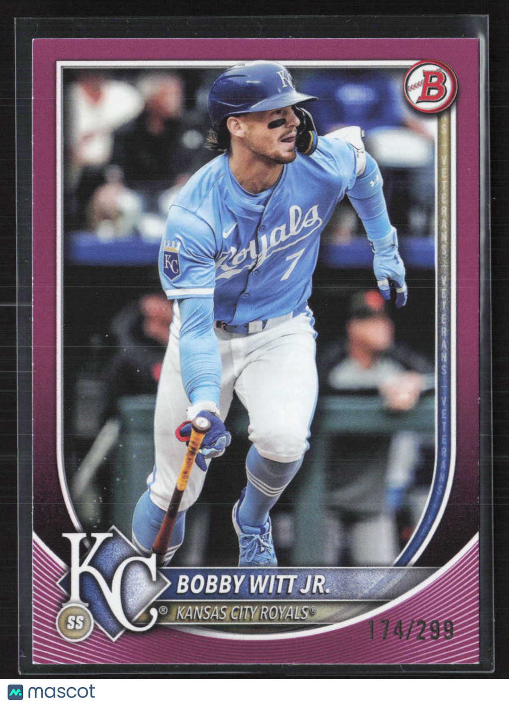 2025 Topps Bowman Bobby Witt Jr. #7 Fuchsia /299