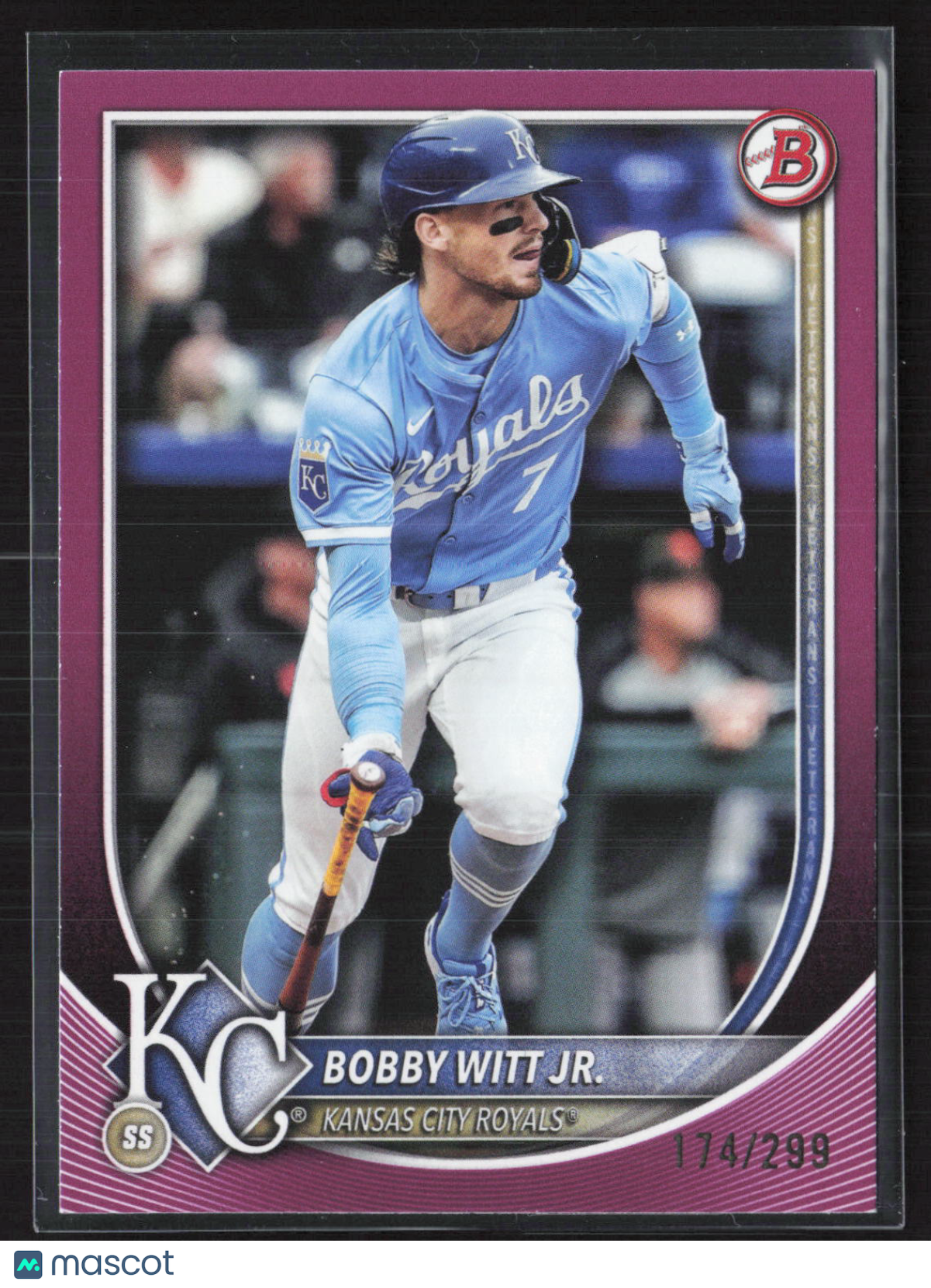 2025 Topps Bowman Bobby Witt Jr. #7 Fuchsia /299