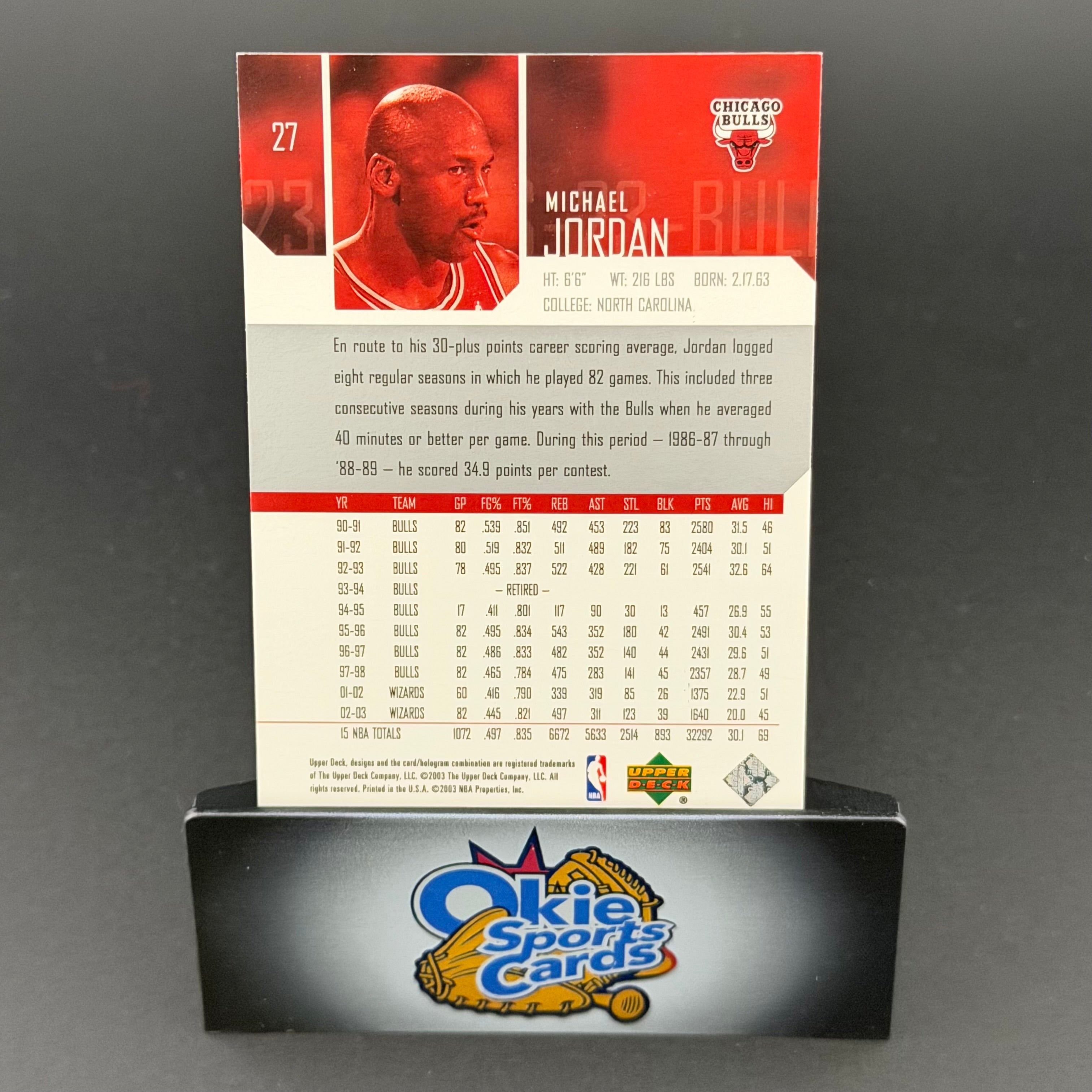 1998 Upper Deck Michael Jordan #27