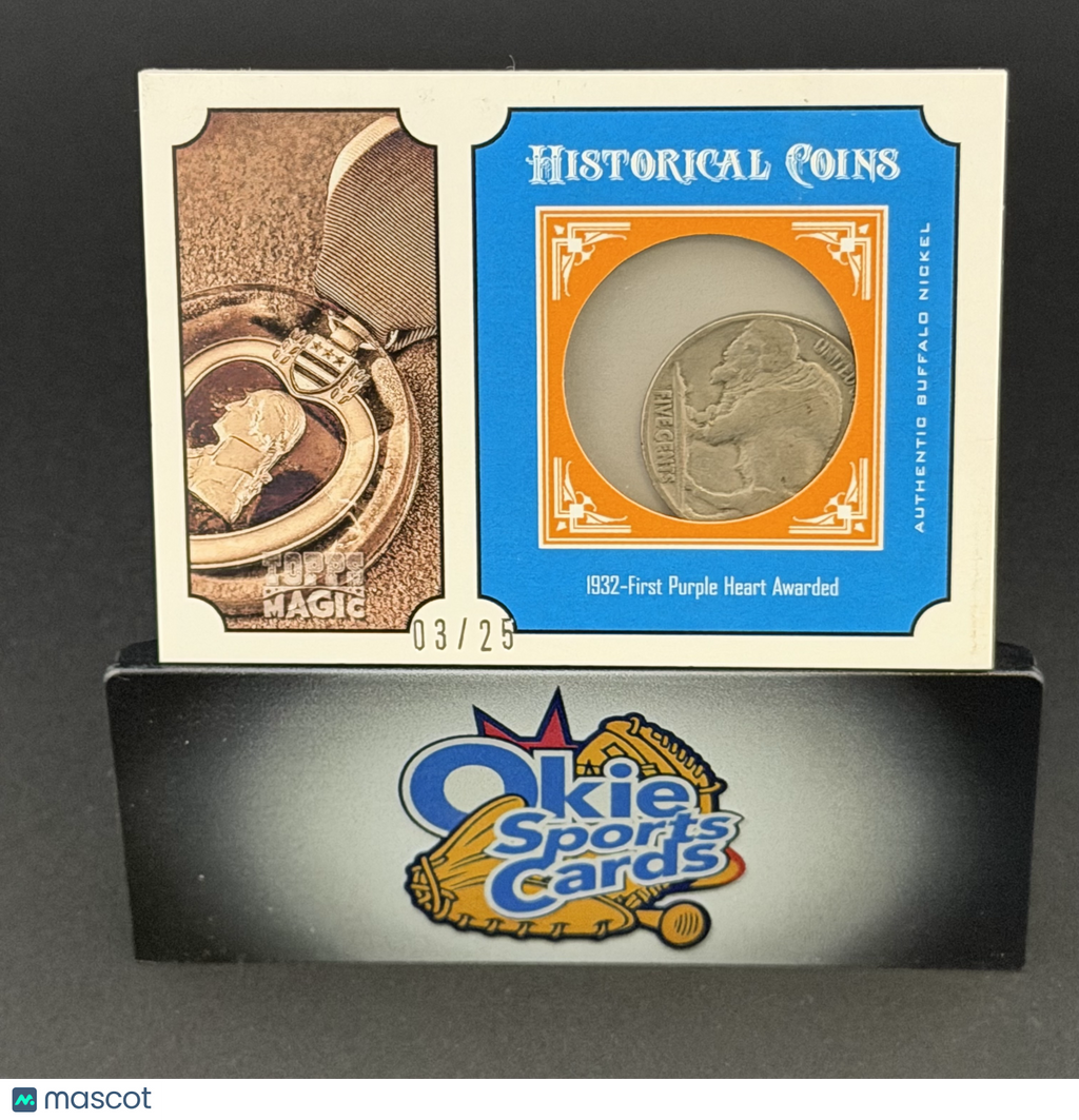 2012 Topps Magic #HC-PH /25 Historical Coin Buffalo Nickel