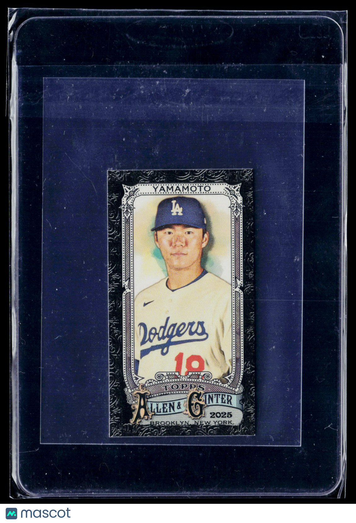 2025 Topps Allen & Ginter Yoshinobu Yamamoto #138 Mini Black Border