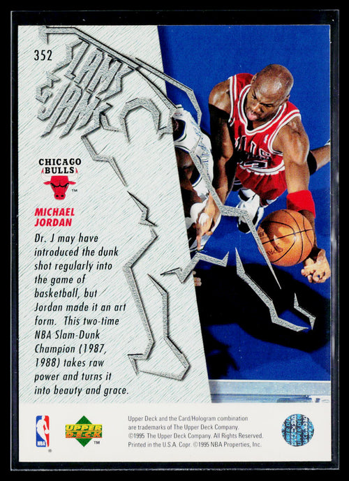1995 Upper Deck Slam Jams Michael Jordan #352