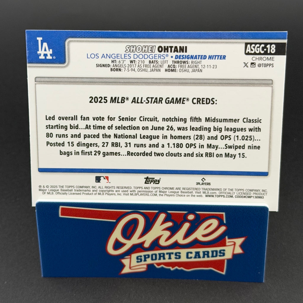 2025 Topps Chrome Shohei Ohtani #ASGC-18 Refractor