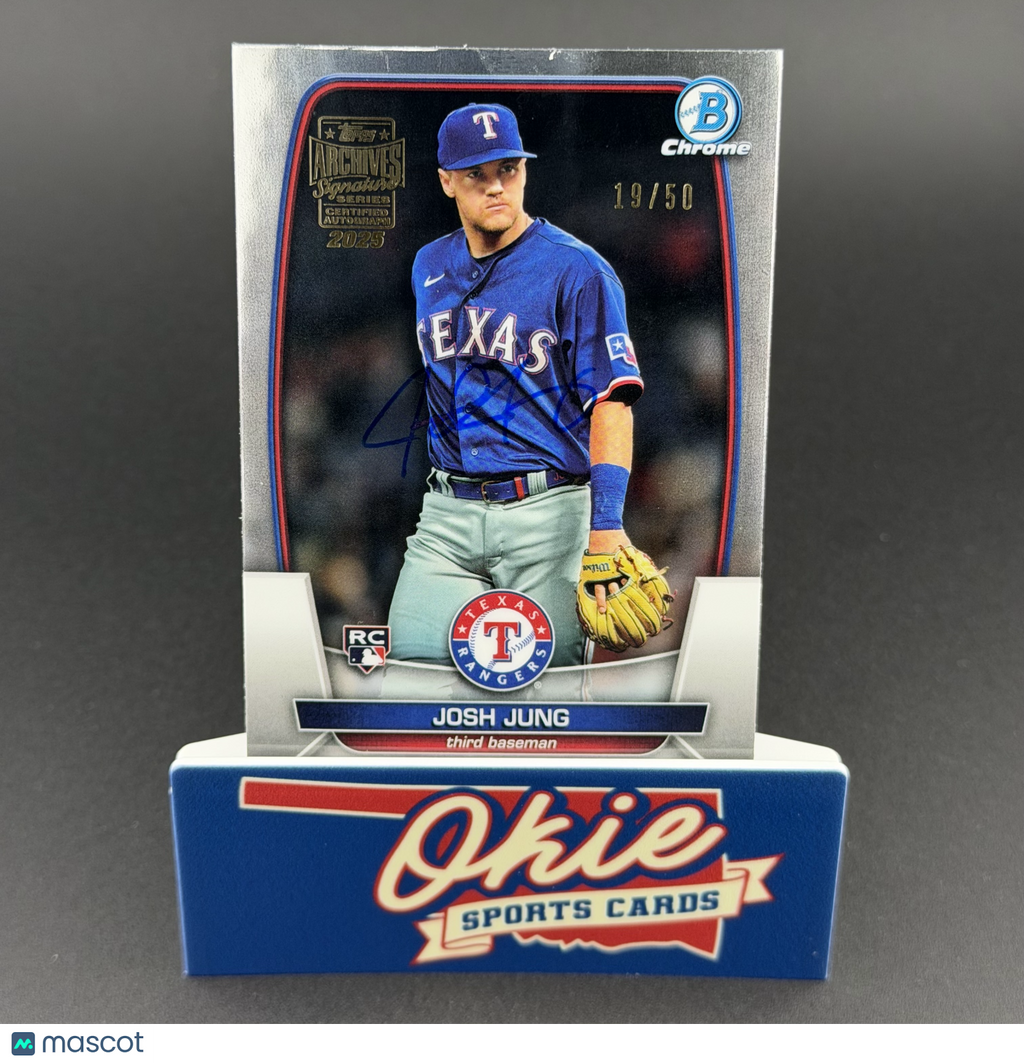 2023 Topps Archives Signature Series Bowman Chrome Josh Jung #21 /50 RC