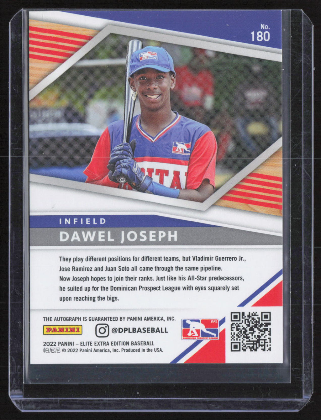 2022 Panini Elite Extra Edition Dawel Joseph #180