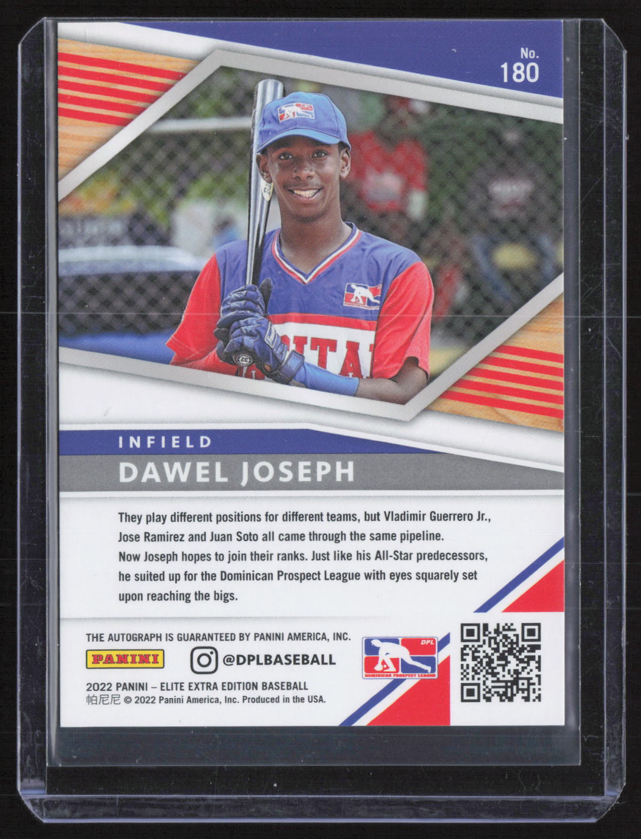 2022 Panini Elite Extra Edition Dawel Joseph #180