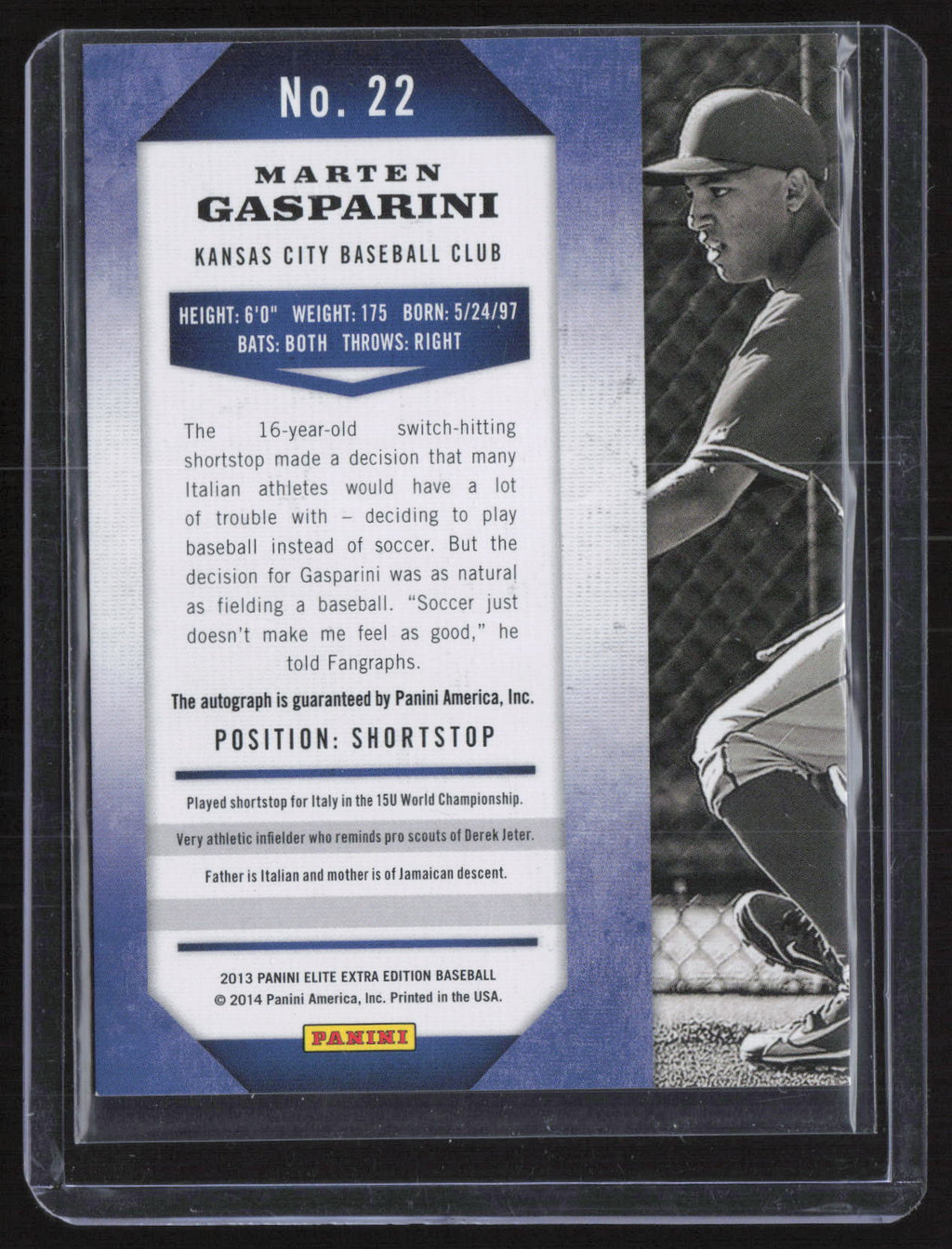 2014 Panini Elite Extra Edition Marten Gasparini #22 /652
