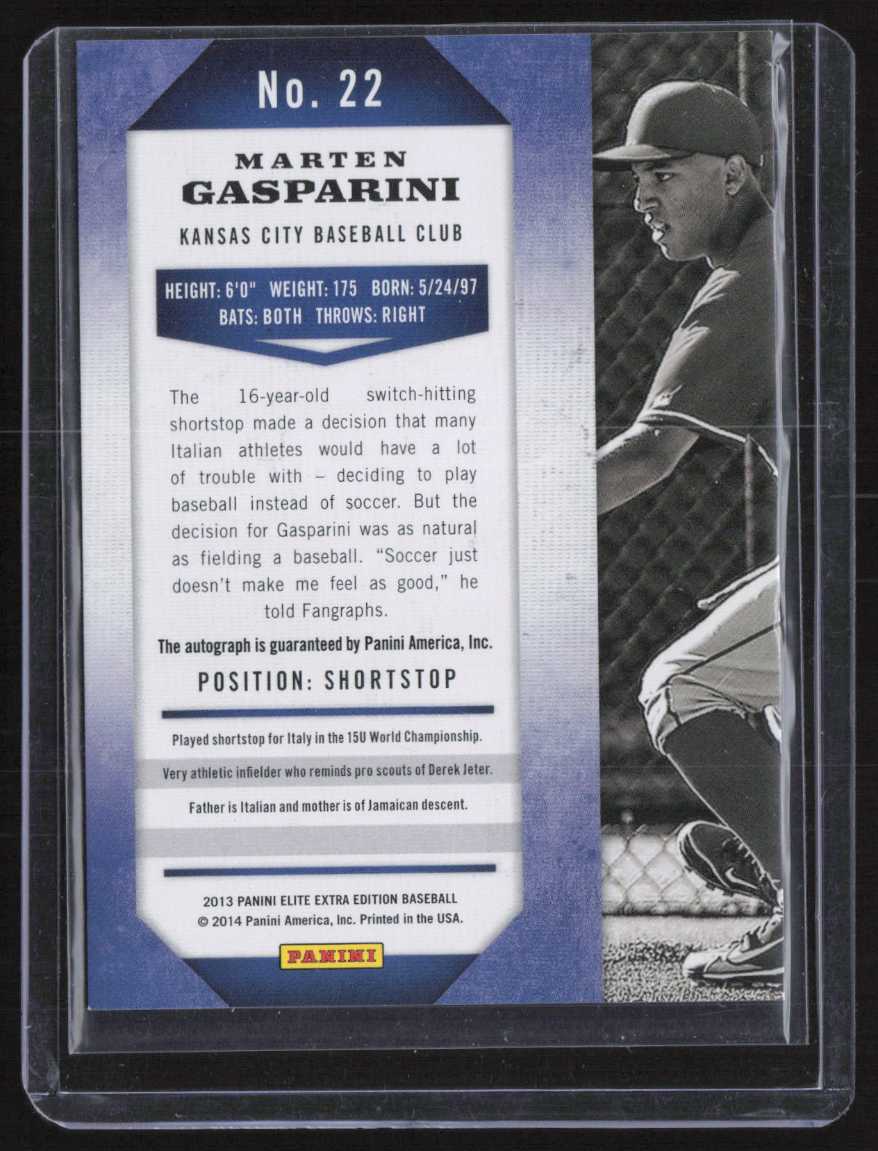 2014 Panini Elite Extra Edition Marten Gasparini #22 /652