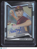 2022 Panini Elite Extra Edition Andrew Taylor #80 Prime Numbers /190