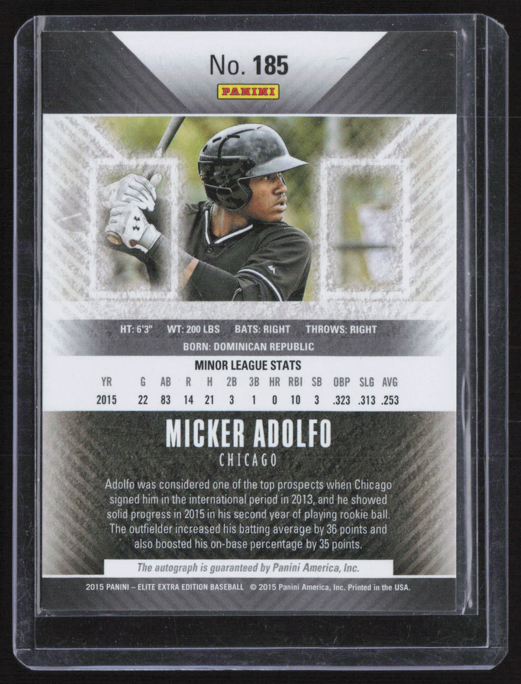 2015 Panini Elite Extra Edition Micker Adolfo #185