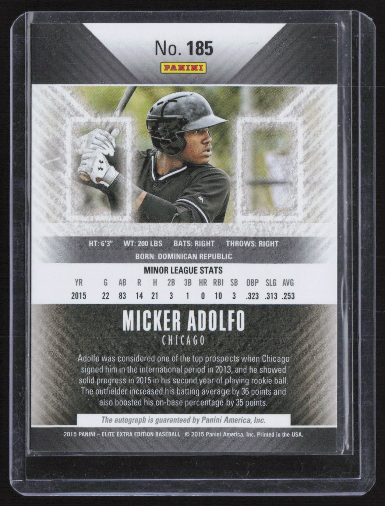 2015 Panini Elite Extra Edition Micker Adolfo #185