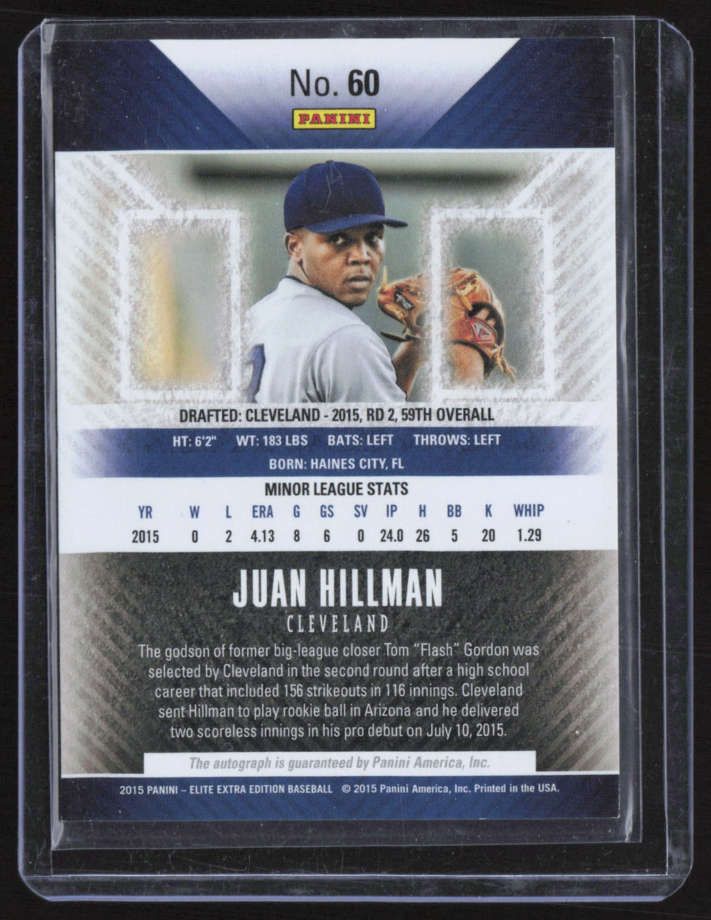 2015 Panini Elite Extra Edition Juan Hillman #60