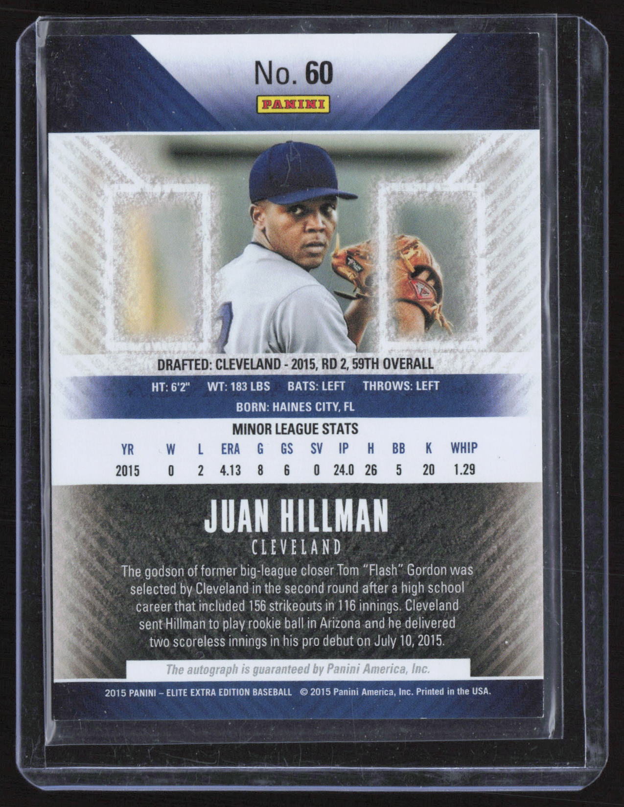 2015 Panini Elite Extra Edition Juan Hillman #60