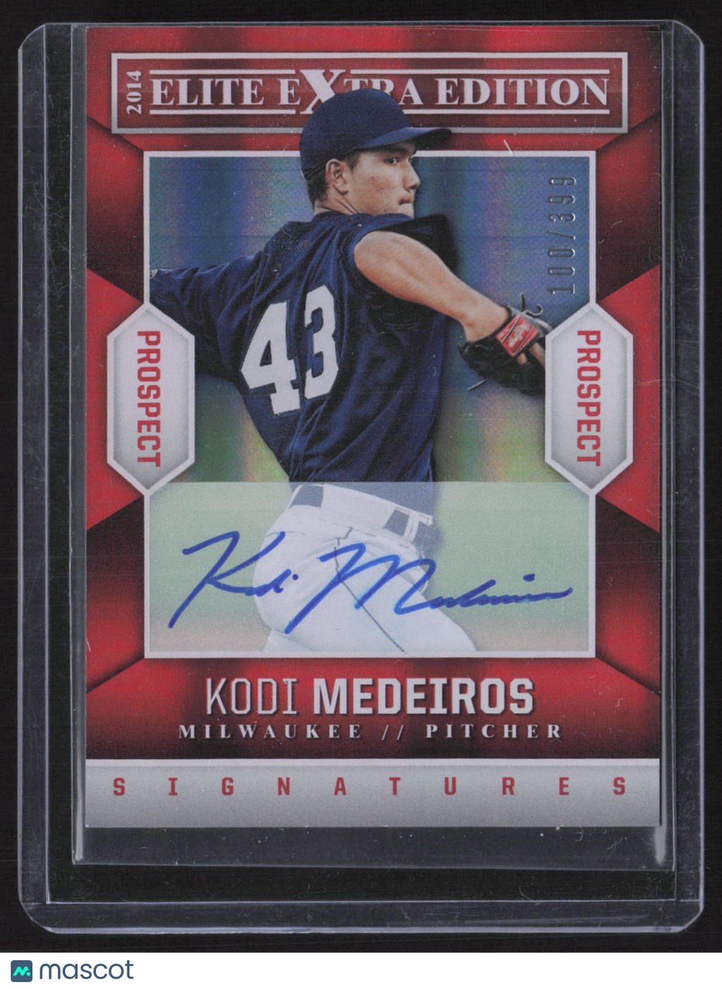 2014 Panini Elite Extra Edition Kodi Medeiros #12 Red /399
