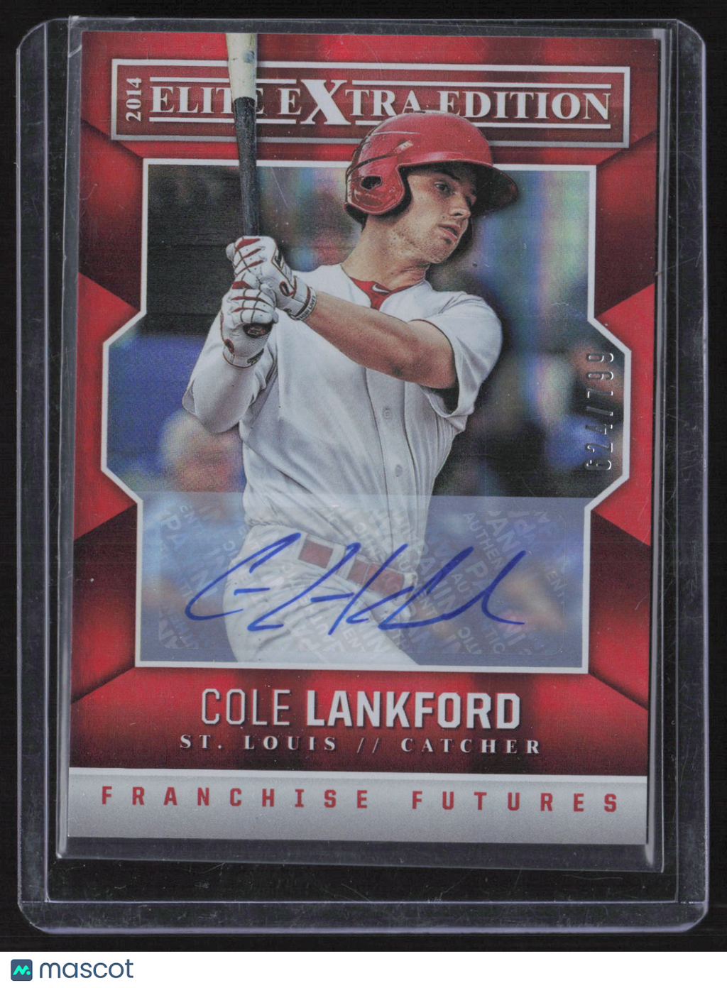 2014 Panini Elite Extra Edition Cole Lankford #19 Franchise Futures /799 Autograph