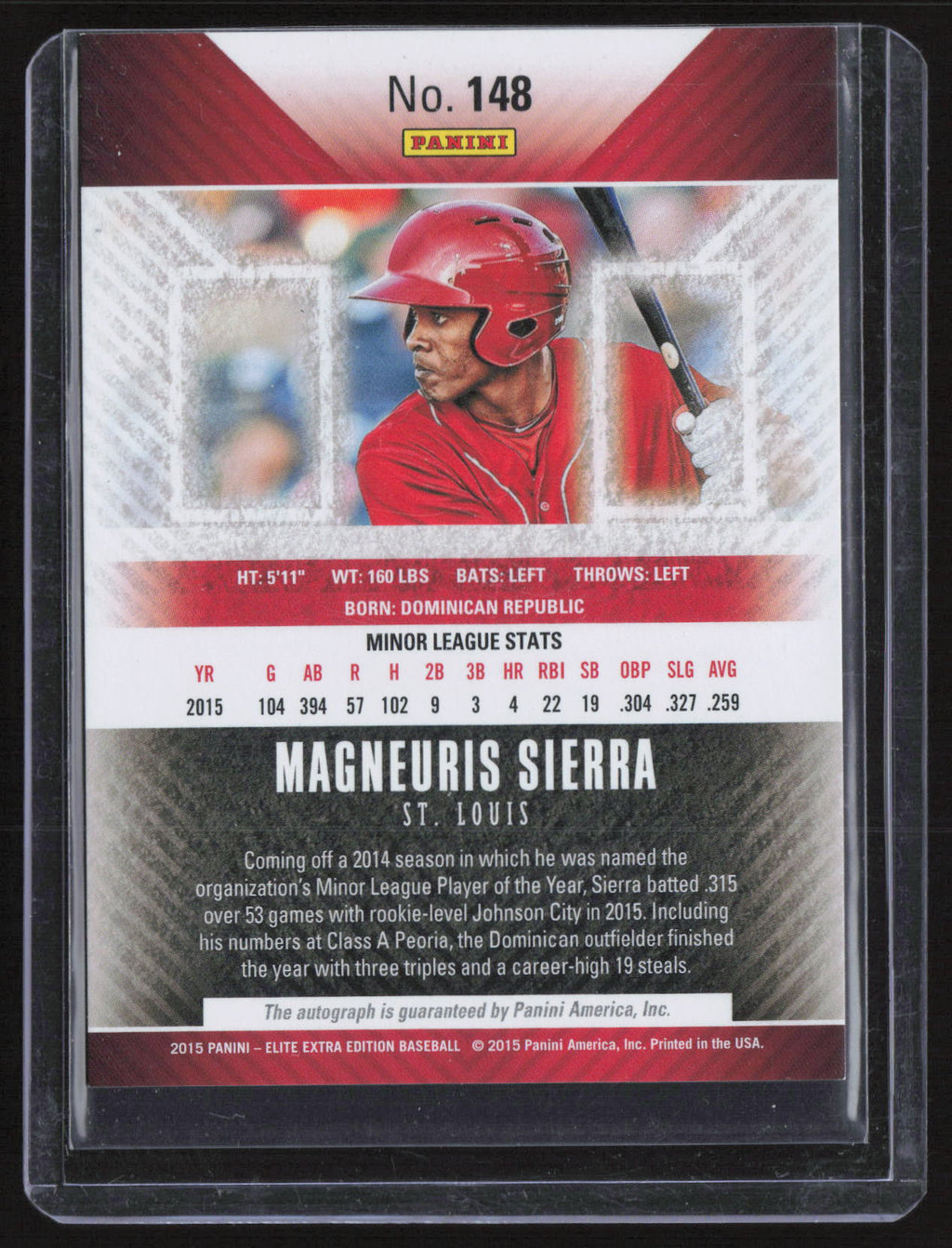 2015 Panini Elite Extra Edition Magneuris Sierra #148