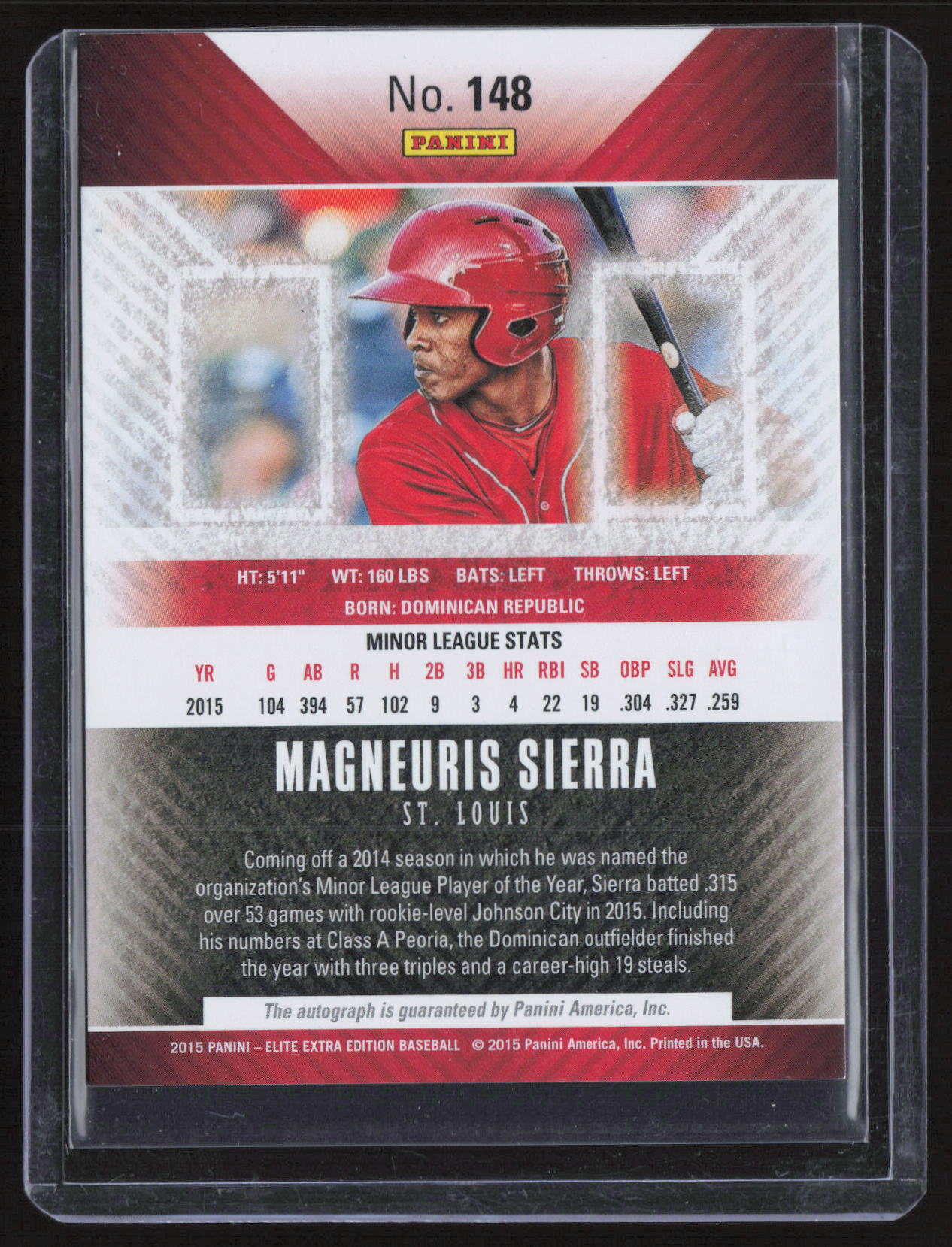 2015 Panini Elite Extra Edition Magneuris Sierra #148
