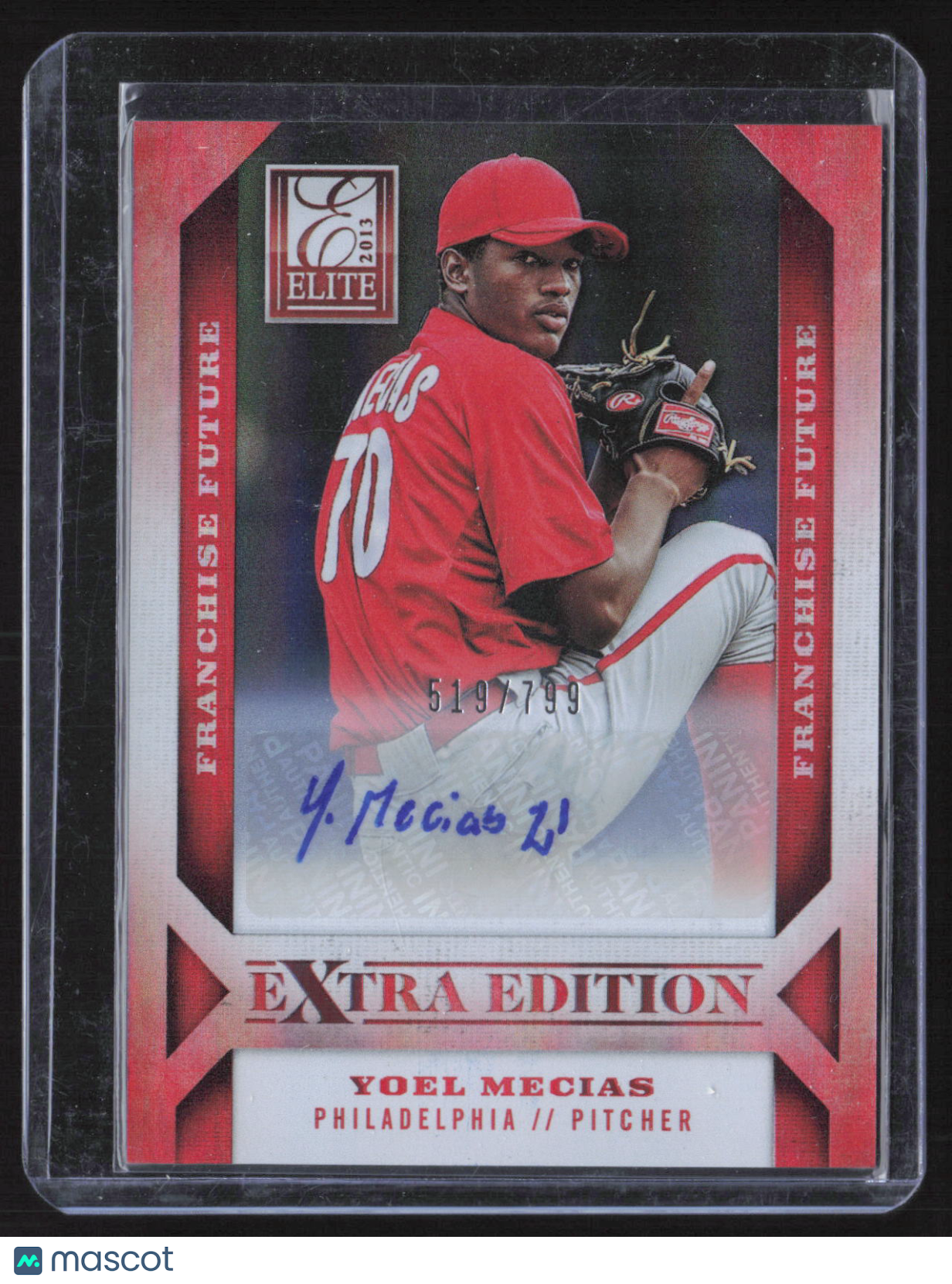 2014 Panini Elite Extra Edition Yoel Mecias #77 /799