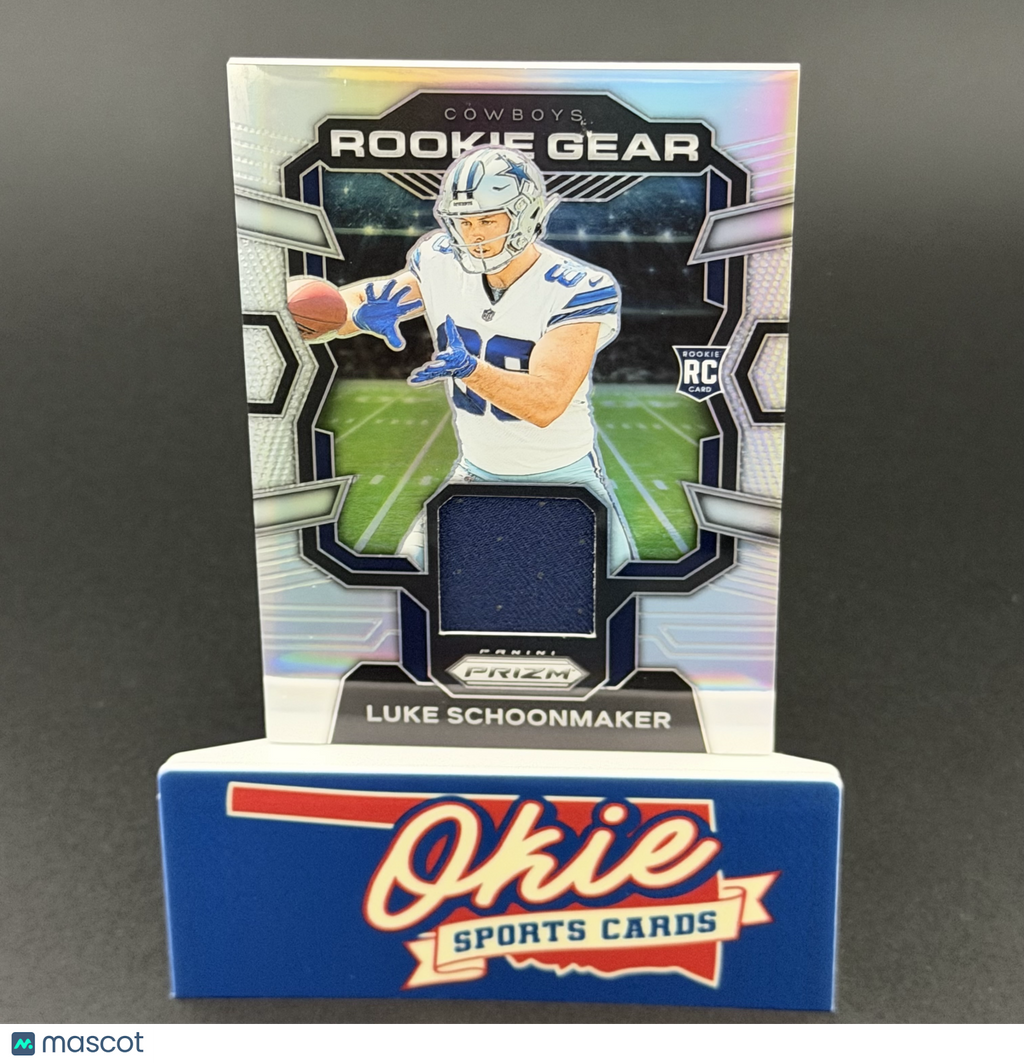2023 Panini Prizm Rookie Gear Luke Schoonmaker #RG-LS RC Authentic Memorabilia
