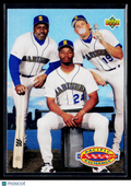 1992 Upper Deck Ken Griffey Jr. Kevin Mitchell Jay Buhner #55