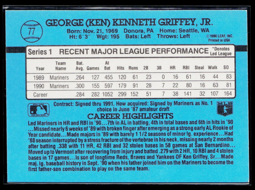 1990 Donruss Ken Griffey Jr. #77