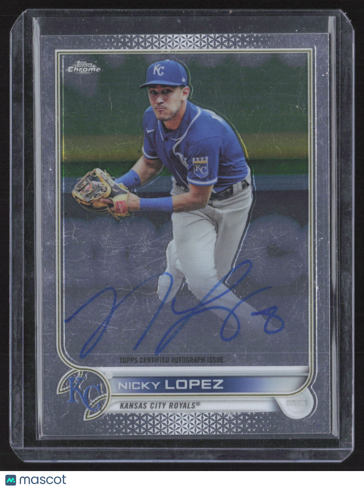 2022 Topps Chrome Nicky Lopez #CVA-NL Topps Certified Autograph Issue