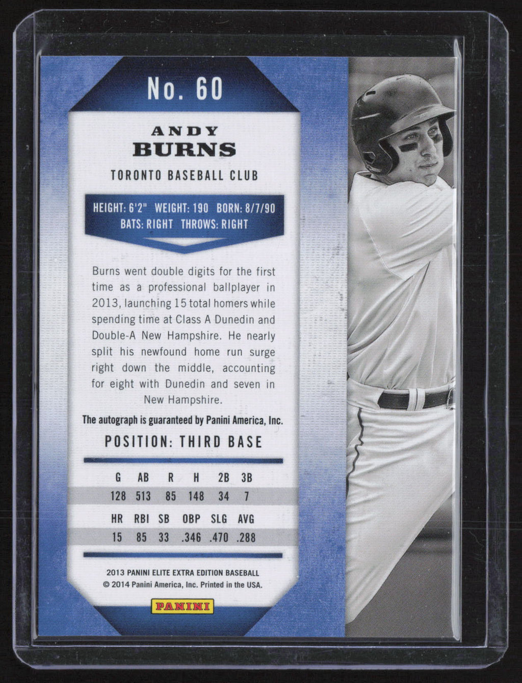 2014 Panini Elite Extra Edition Andy Burns #60 /399