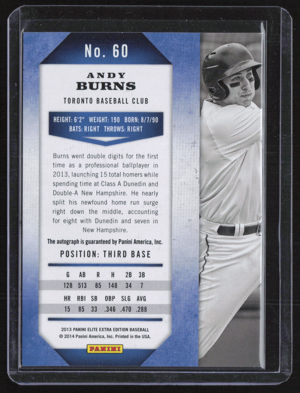 2014 Panini Elite Extra Edition Andy Burns #60 /399