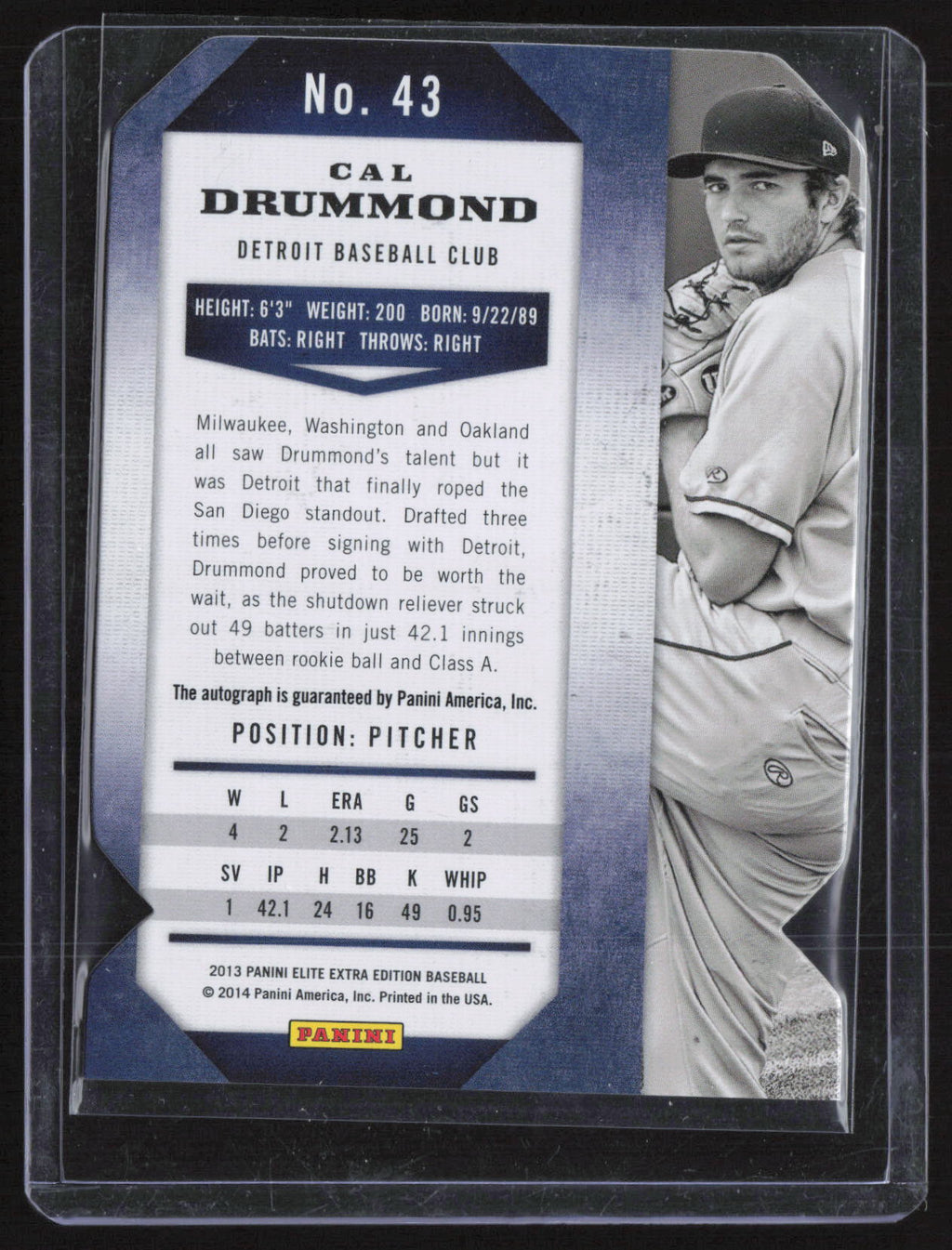 2014 Panini Elite Extra Edition Cal Drummond #43 Aspirations
