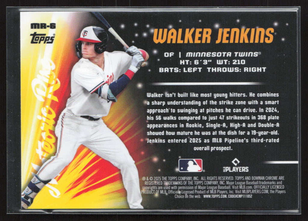 2025 Bowman Chrome Meteoric Rise Walker Jenkins #MR-6