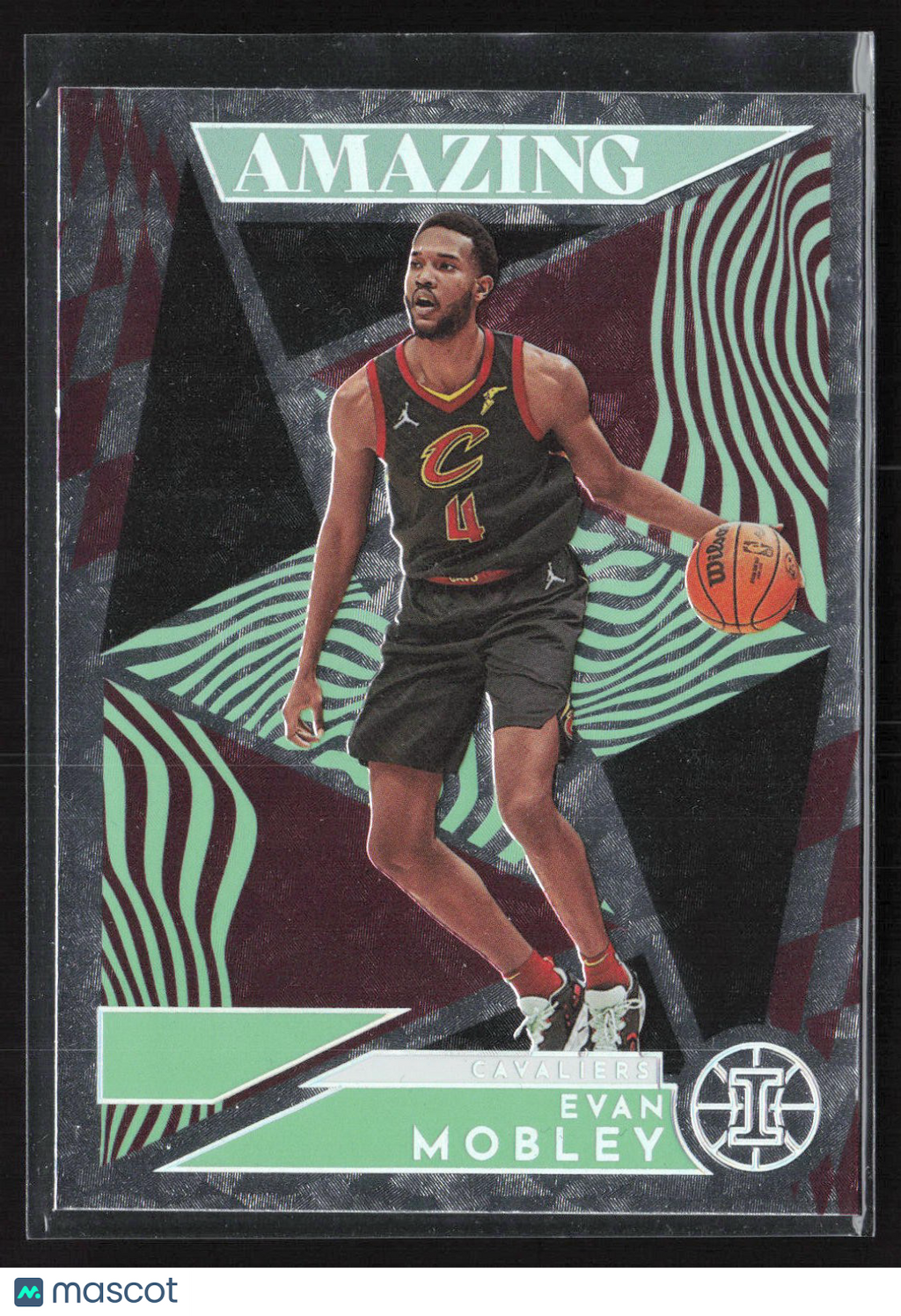 2021-22 Panini Illusions #3 Evan Mobley Amazing Emerald