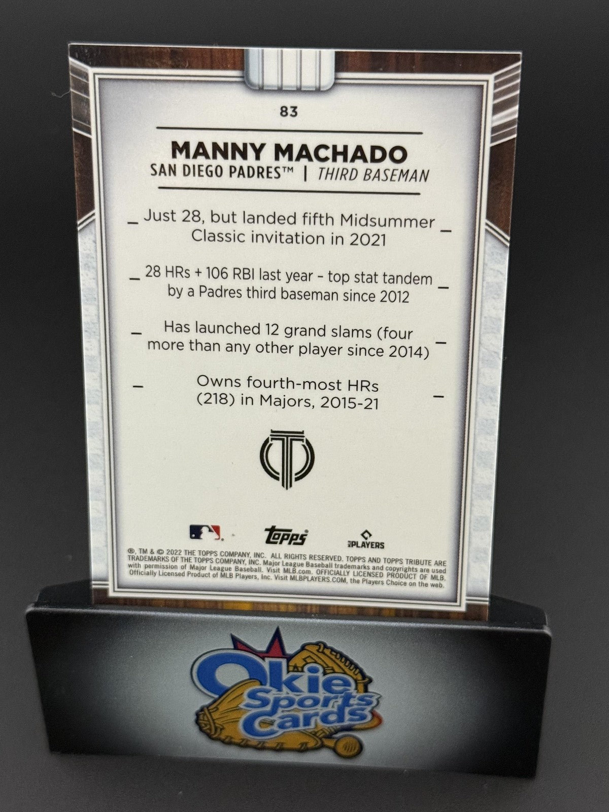 2022 Topps Tribute #83 Manny Machado