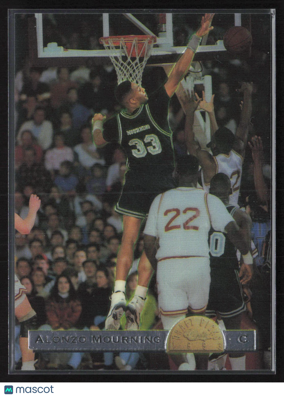 1993 Classic Draft Picks #DS36 Alonzo Mourning Chromium Draft Stars