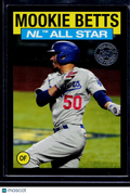 2021 Topps #86AS-21 Mookie Betts 1986 Topps 35th Anniversary Black #/299