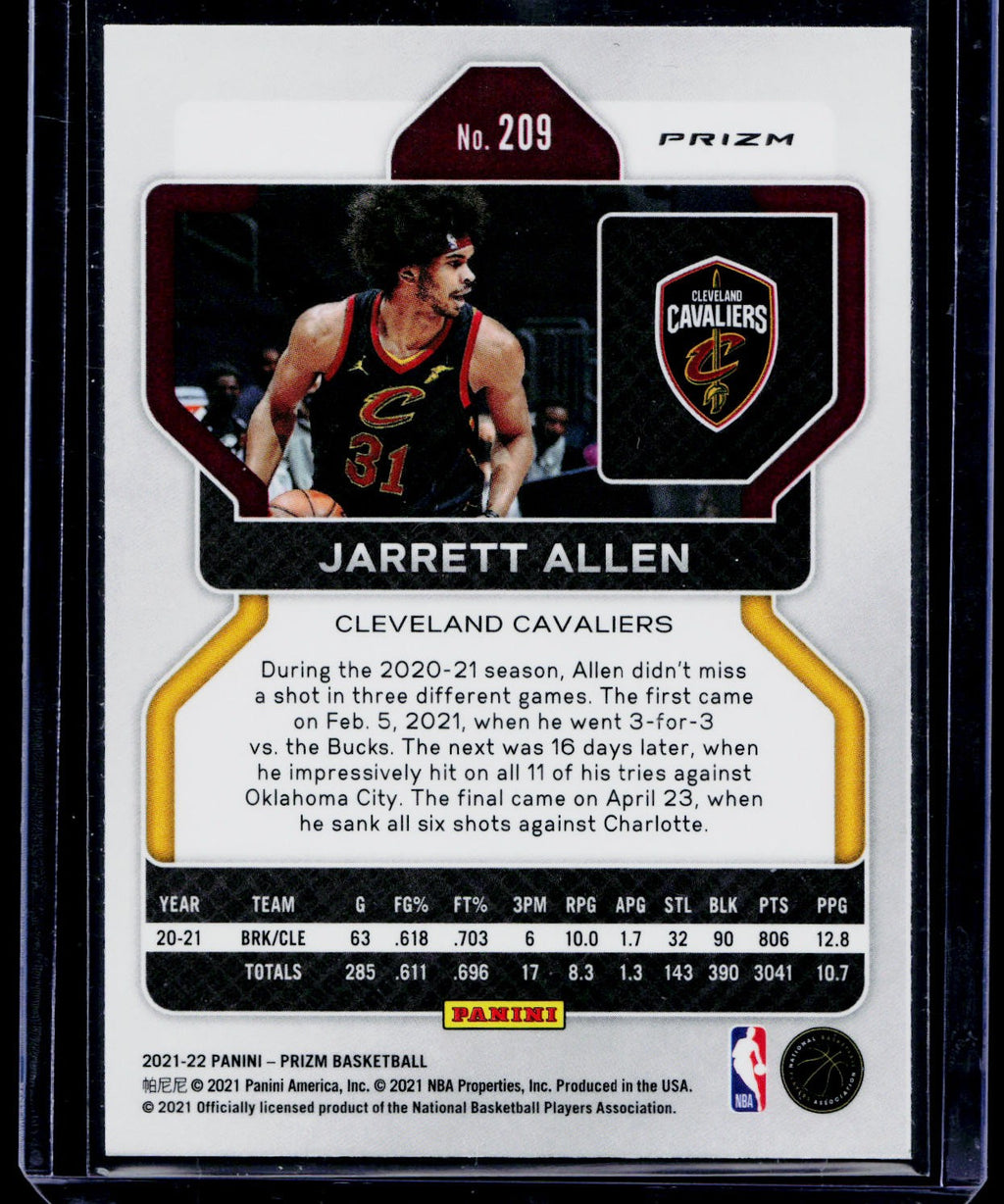 2021-22 Panini Prizm #209 Jarrett Allen Red White and Blue Prizm
