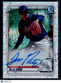 2020 Bowman #CPA-JDC Jasseel De La Cruz Chrome Prospect Autographs Speckle #/299