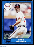 2022 Topps #T87-20 Greg Maddux 1987 Topps Baseball 35th Anniversary Blue