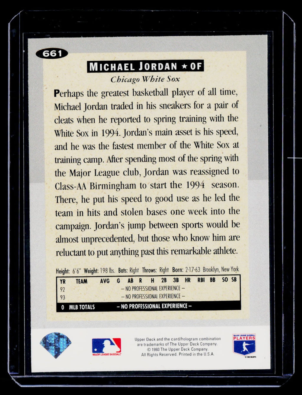 1994 Collector's Choice #661 Michael Jordan