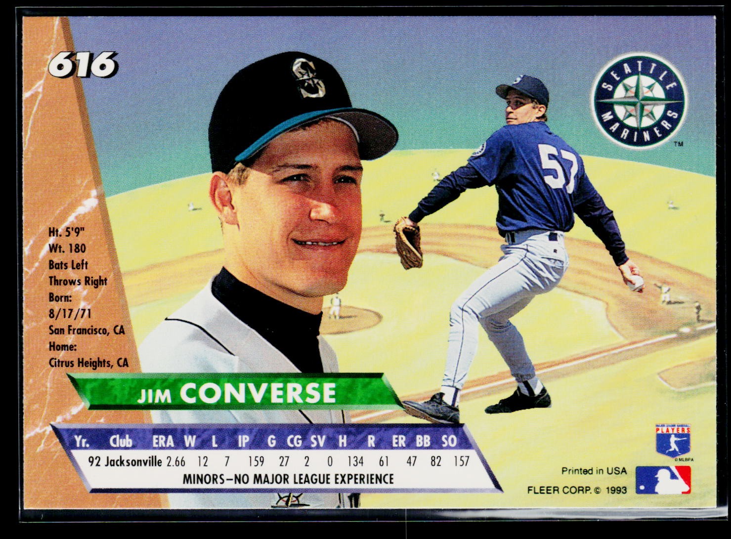 1993 Ultra #616 Jim Converse