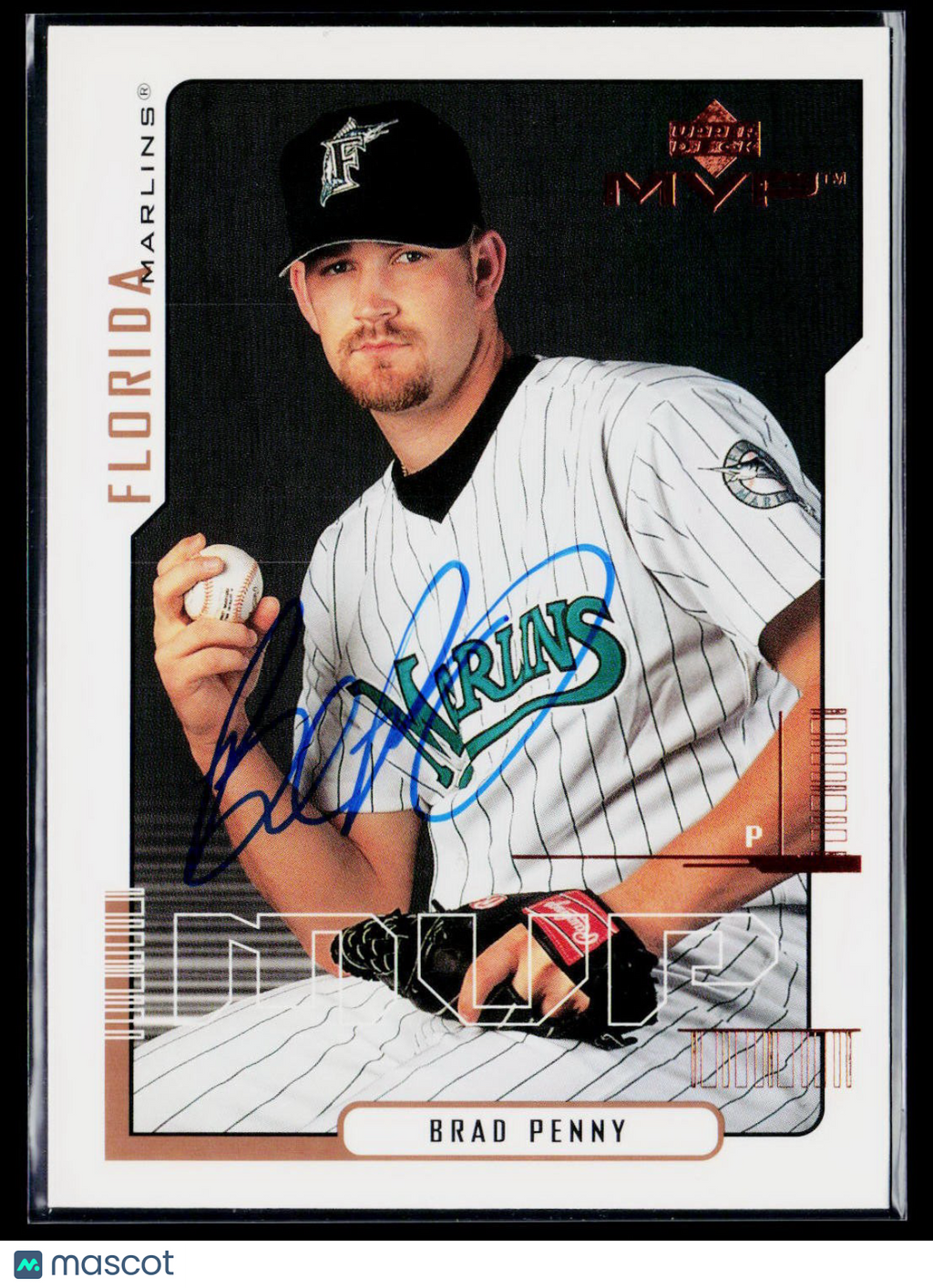 2000 Upper Deck MVP #113 Brad Penny Auto