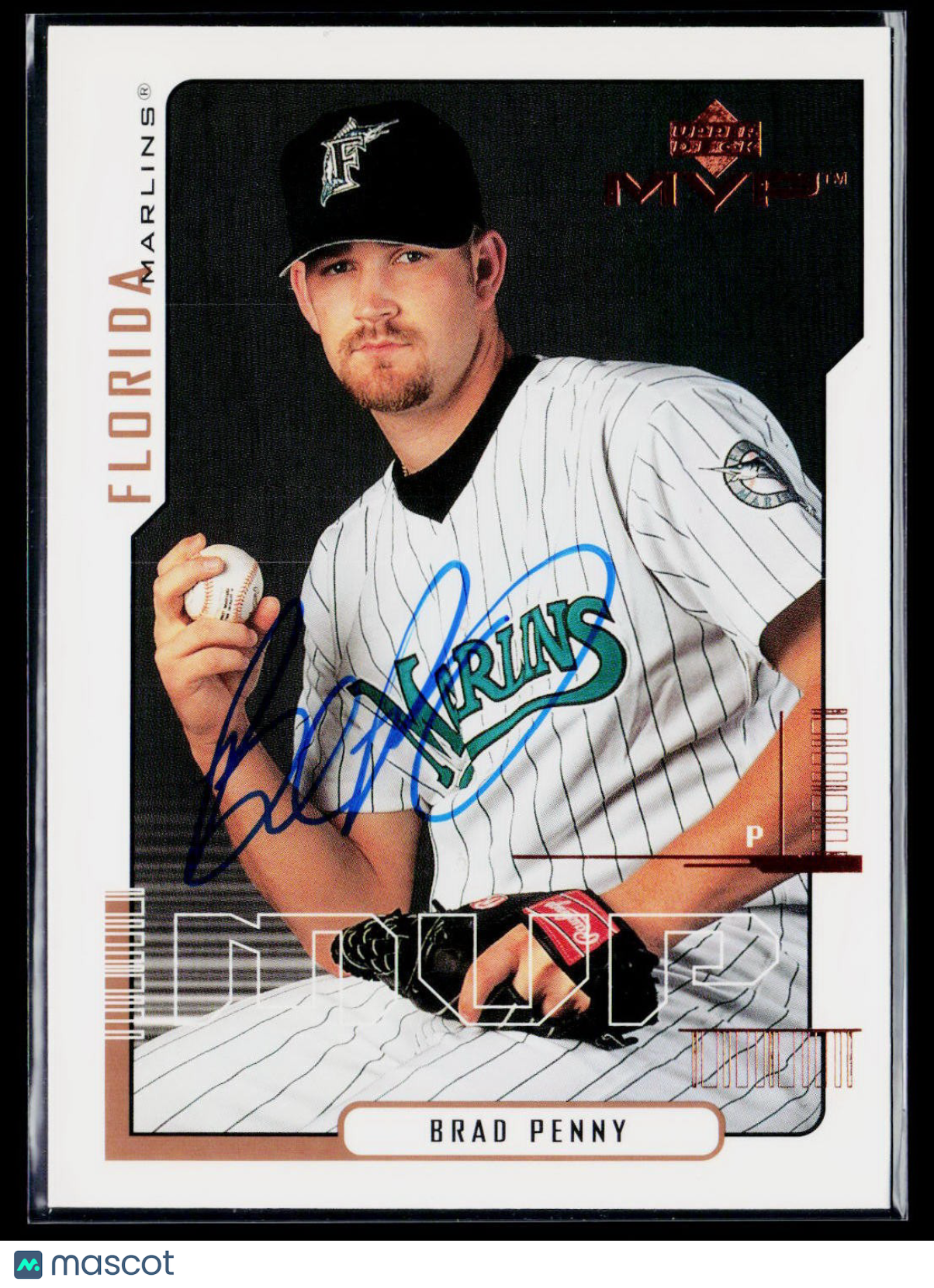 2000 Upper Deck MVP #113 Brad Penny Auto