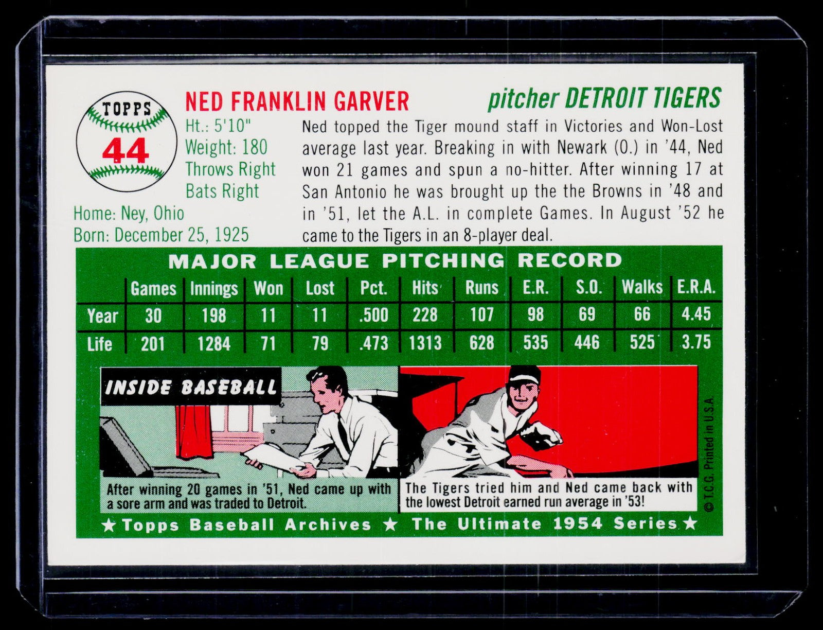 1994 Topps Archives 1954 #44 Ned Garver