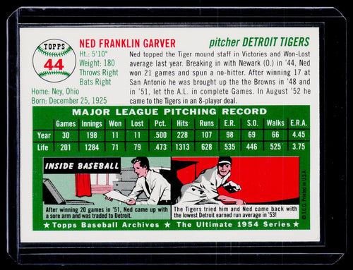 1994 Topps Archives 1954 #44 Ned Garver