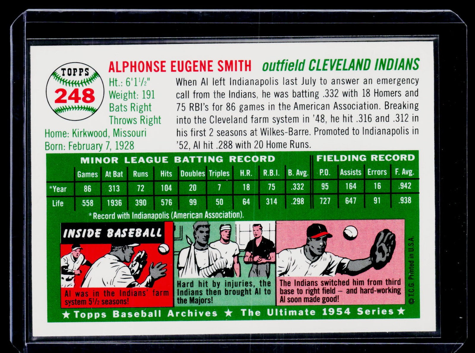 1994 Topps Archives 1954 #248 Al Smith