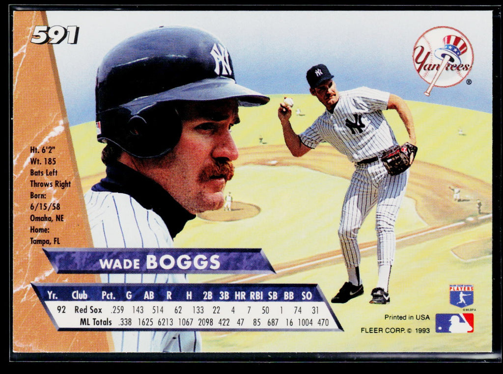 1993 Ultra #591 Wade Boggs