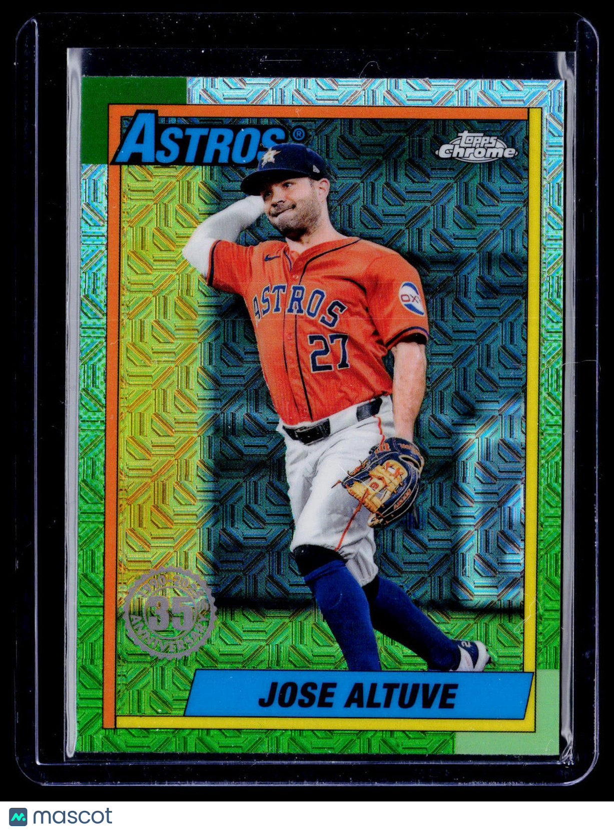2025 Topps #T90C-79 Jose Altuve 1990 Topps Baseball 35th Anniversary Chrome