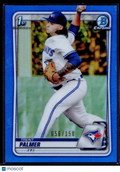 2020 Bowman Draft #BD-138 Trent Palmer Blue Chrome /150